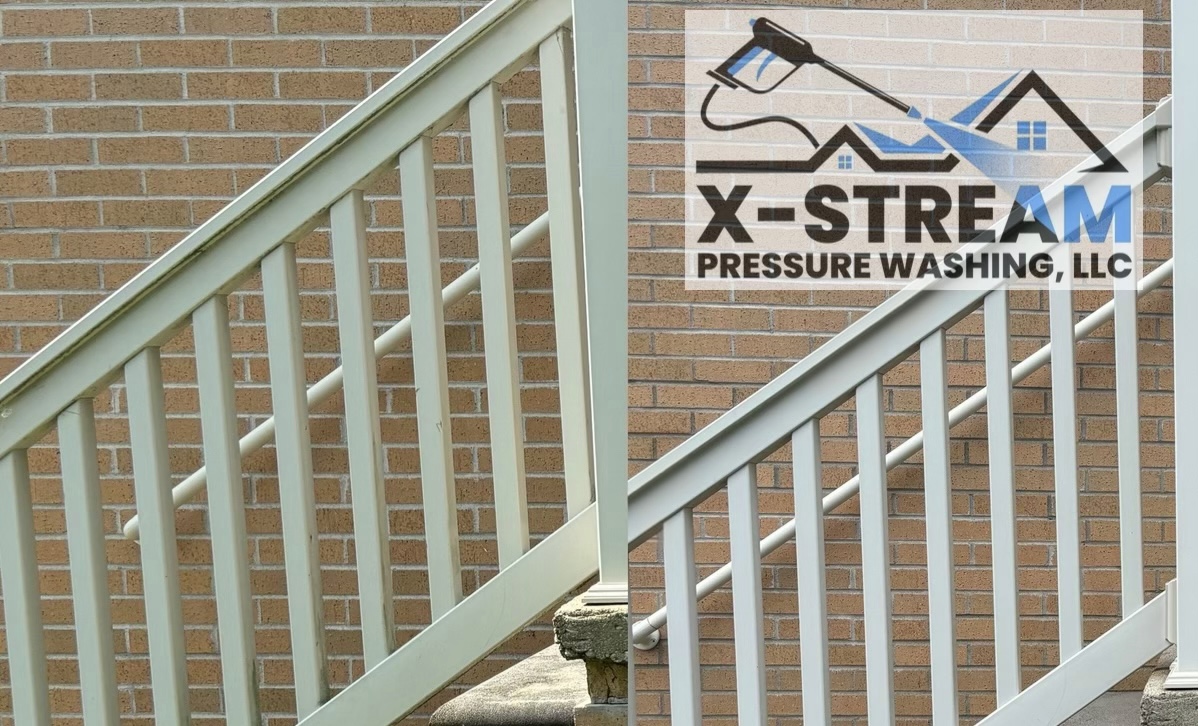 Aluminum Railing Cleaning of Commercial Property in New Baltimore, MI